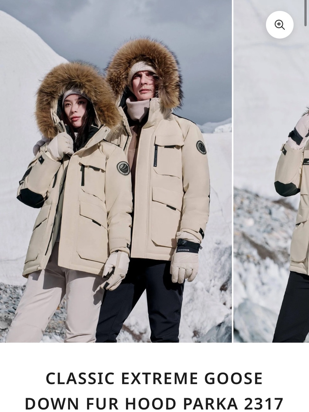 Bosideng GOOSE DOWN FUR HOOD PARKA